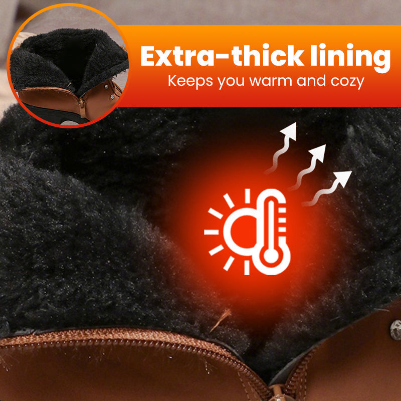 Synnøve | Tykke, varme damestøvler med tykke hæler